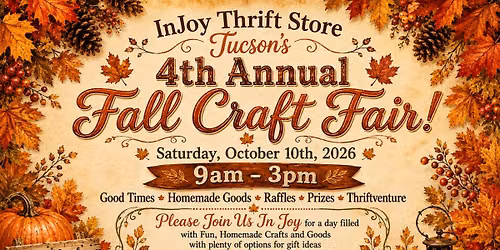 \ud83c\udf41 InJoy's 4th Annual Fall Craft Fair!!! \ud83c\udf41