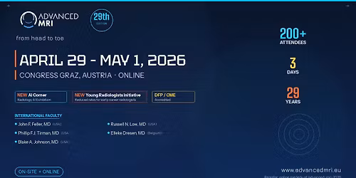 29th ADVANCED MRI \u2013 From Head to Toe | International Radiology Congress