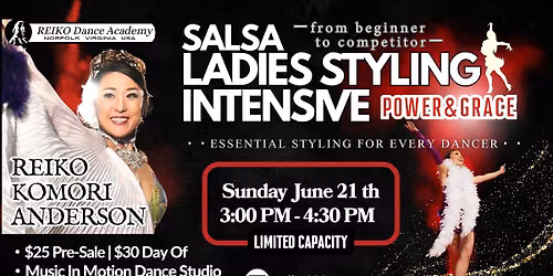 Salsa Ladies Styling Intensive \u301cREIKO\u2019s Power & Grace\u301c