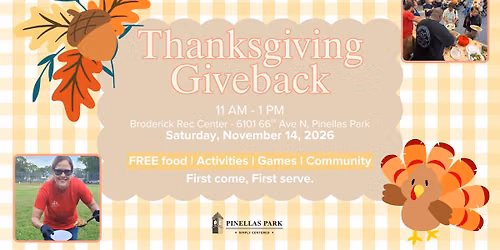 Broderick Recreation Annual Thanksgiving Giveback!