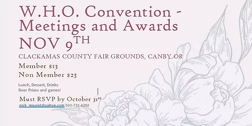 Western Horsemen of Oregon Convention Meeting & Awards