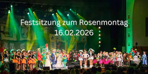 Festsitzung zum Rosenmontag