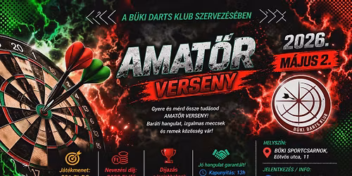 I. BDKE \u00e1ltal szervezett Amat\u0151r darts verseny