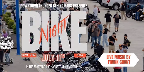 Downtown Thunder Behind Bars Bike Night @ Marina Grill - FREE EVENT 