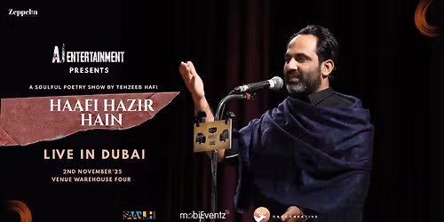 Haafi Hazir Hain by Tehzeeb Haafi at Warehouse Four in Dubai