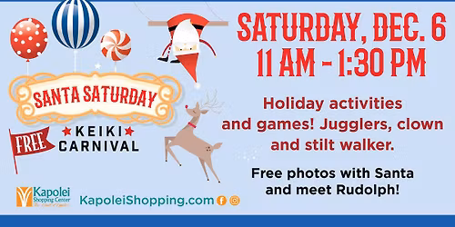 Santa Saturday Keiki Carnival
