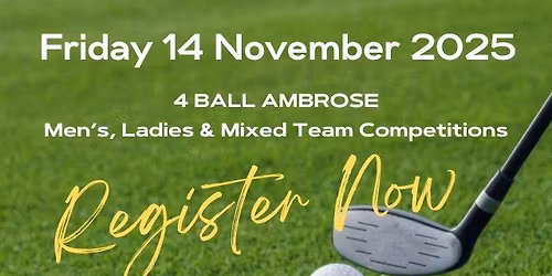 WDHS Op Shop Annual Golf Tournament