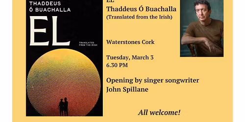 Book launch: El by Thaddeus \u00d3'Buachalla