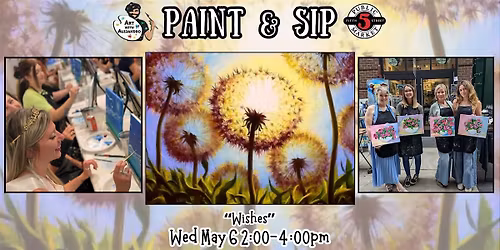 Paint & Sip at 5th St Alley \u201cWishes\u201d