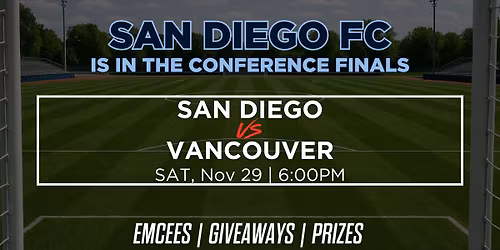 San Diego FC Finals Watch Party @ Tom's Watch Bar
