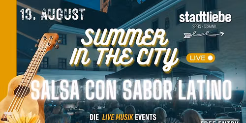 SALSA CON SABOR LATINO - Live Konzert @Stadtliebe - Eintritt frei
