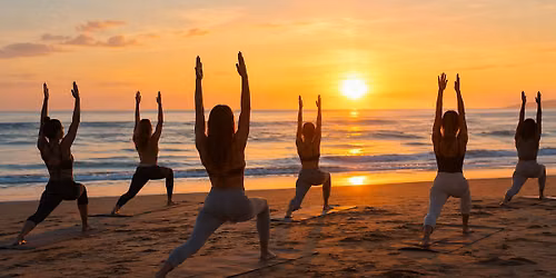 FULL MOON: Beach Yoga Flow by soul-A-bliss