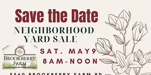 10th Annual Brookberry Farm Yard Sale