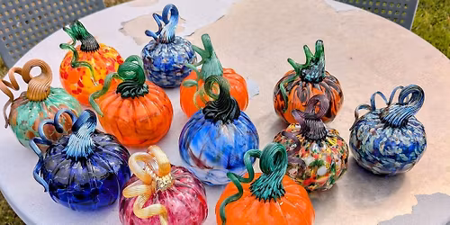 Council Bluffs Blown Glass Pumpkin Patch at Full Fledged Brewing Company