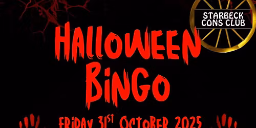 Halloween Bingo - optional fancy dress
