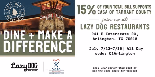 Lazy Dog Give Back