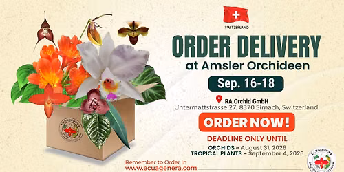 Ecuagenera Switzerland Order Pickup at Amsler Orchideen