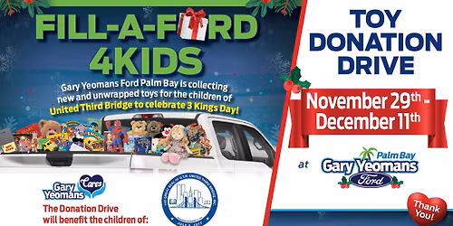 Fill-A-Ford 4Kids & Seniors - Gary Yeomans Ford Palm Bay Donation Drive