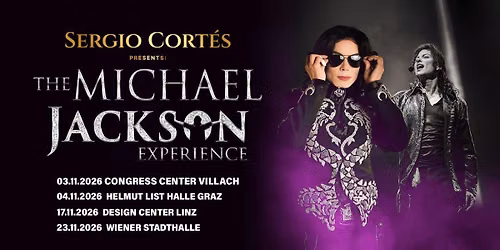 (Linz) SERGIO CORT\u00c9S \u2013 The Michael Jackson Experience