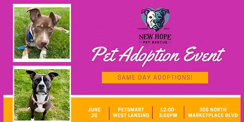 Dog Adoption Event | PetSmart Lansing West