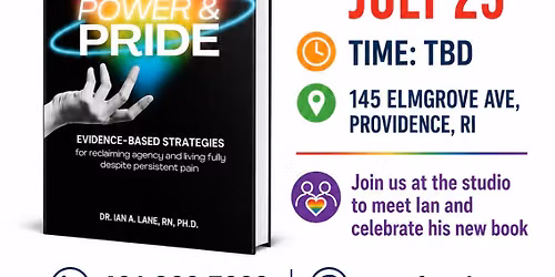 Book Signing featuring Ian Lane, Ph.D and his latest book, Pain, Power, and Pride!