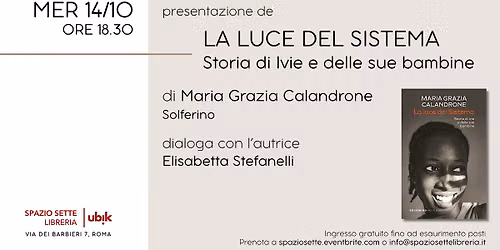 Presentazione de "La luce del sistema"