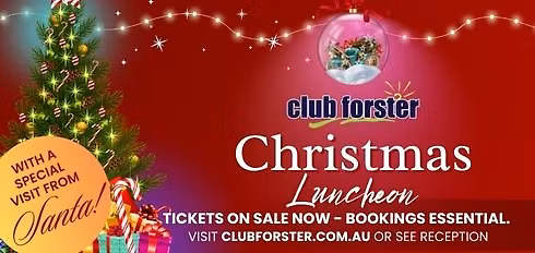 Christmas luncheon With a special visit from Santa!