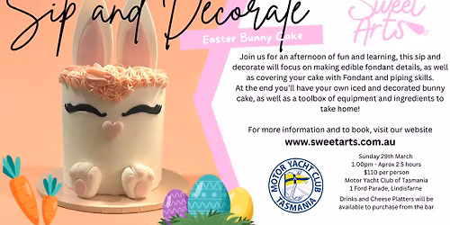 Sip and Decorate - Easter Bunny Cake