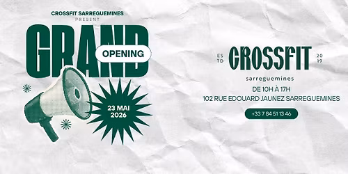 PORTES OUVERTES CROSSFIT SARREGUEMINES