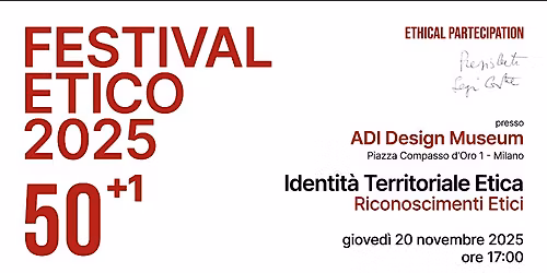 Festival dell'Etica | 20 novembre 2025