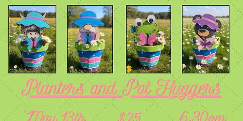 Planter Pot with a \u201cHugger\u201d