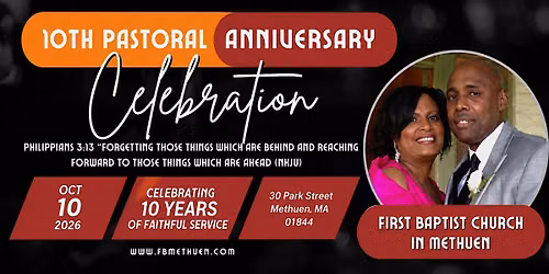 10th Pastoral Anniversary Celebration for Rev. Nathaniel C. Burnes