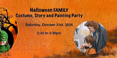 Halloween Family Costume, Story and Painting Party