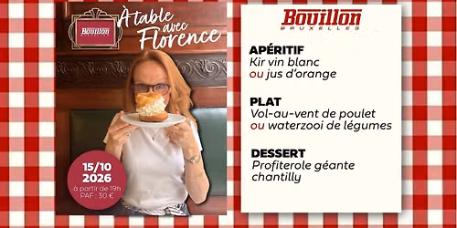 \ud83c\udf7d\ufe0f \u00c0 TABLE AVEC FLORENCE \u2013 2e \u00c9DITION !