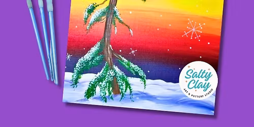 "Frosted Tree",Friday, December 19th, Adult Paint Night!