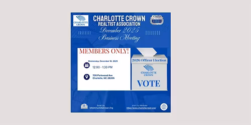 Charlotte Crown December Business Meeting
