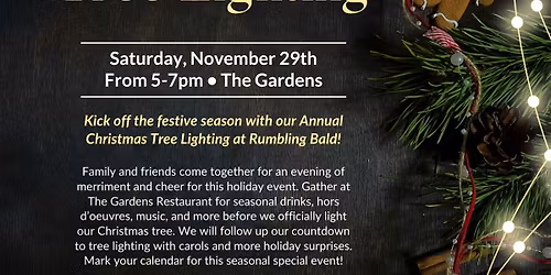 Annual Christmas Tree Lighting Ceremony