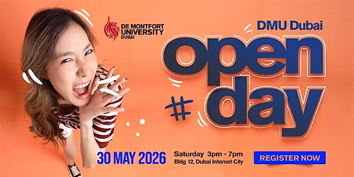 DMU Dubai Open Day \u2013 30 May 2026