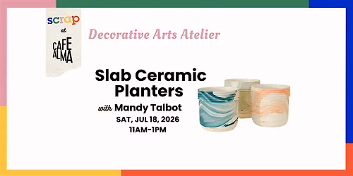 Slab Ceramic Planters with Mandy Talbot