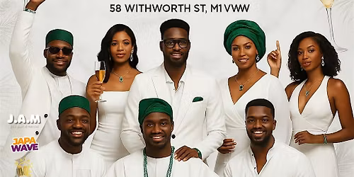 NEW YEAR'S PARTY (White With Touch Of Emerald) - Afrobeats\/HipHop\/Amapiano