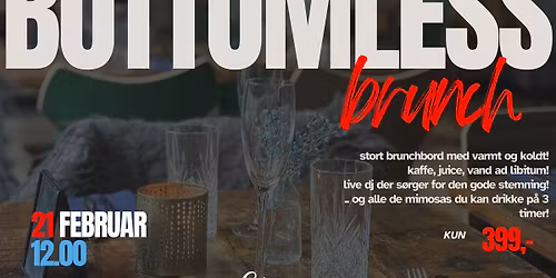 L\u00d8RDAGSLIVE: BOTTOMLESS BRUNCH MED LIVE DJ \/\/ 21. FEBRUAR