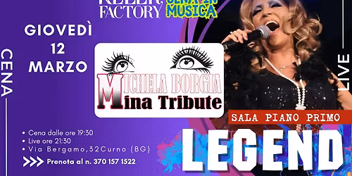 Cena in Musica: Speciale Mina con Michela Borgia (Piano Primo)