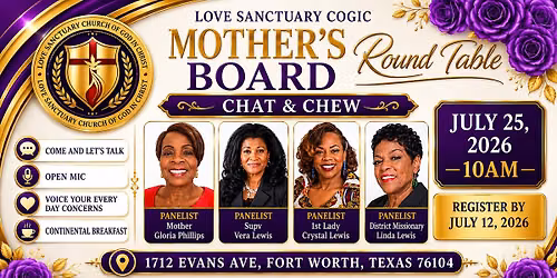 Mother's Board Round Table: Chat & Chew