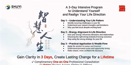 3 Days Course - Orchestration Of Life