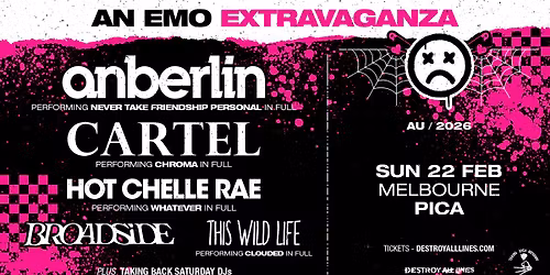An Emo Extravaganza \/\/ Melbourne \/\/ Feat. Anberlin, Cartel, Hot Chelle Rae & more \/\/  PICA