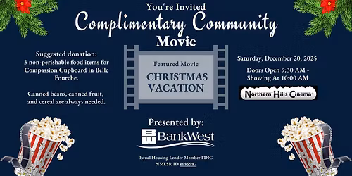 Complimentary Community Movie - National Lampoon\u2019s Christmas Vacation
