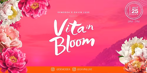 Vita In Bloom Demosea x Gavin Luxe Fragrance Experience