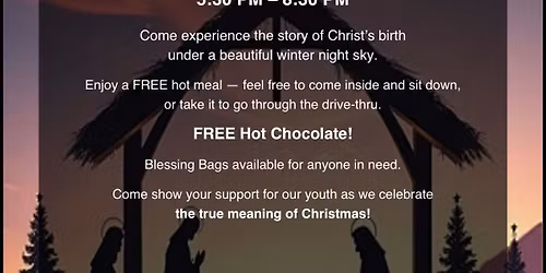 Drive through live nativity