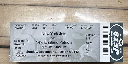 New York Jets at New England Patriots at Gillette Stadium
