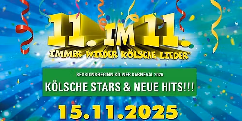 "Elfter im Elften - Immer wieder k\u00f6lsche Lieder" - LANXESS arena (K\u00f6ln)